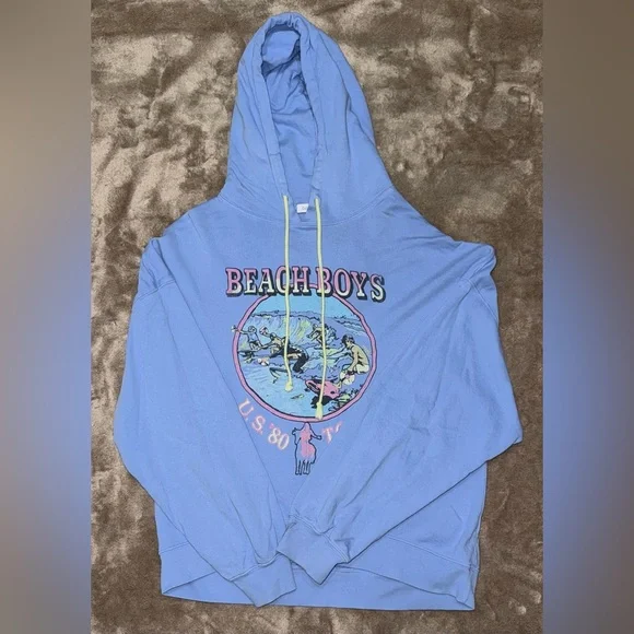 DAYDREAMER Beach Boys Hoodie in Periwinkle Blue Size Medium - Picture 2 of 7